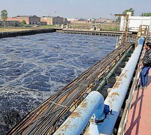 The water treatment plant at leather complex in Jalandhar.(Pardeep Pandit/HT) The water treatment plant at leather complex in Jalandhar.(Pardeep Pandit/HT)