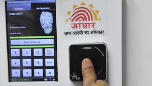 Employees mark their attendance through Aadhaar-based system at the Yojana Bhawan.(Vipin Kumar/HT File Photo) Employees mark their attendance through Aadhaar-based system at the Yojana Bhawan.(Vipin Kumar/HT File Photo)