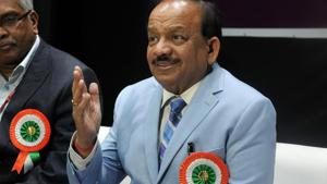 Union Environment Minister Dr. Harsh Vardhan in Pune, India, on January 8, 2018.(HT Photo) Union Environment Minister Dr. Harsh Vardhan in Pune, India, on January 8, 2018.(HT Photo)