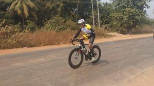 Srinivas Gokulnath pictured on his way from Goa to Ooty in the Ultra Spice race.(Photo: Facebook/Gaurav Yadav) Srinivas Gokulnath pictured on his way from Goa to Ooty in the Ultra Spice race.(Photo: Facebook/Gaurav Yadav)