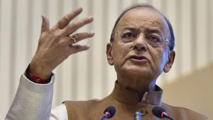 Union Minister for Finance and Corporate Affairs, Arun Jaitley addresses at the Investiture Ceremony and International Customs Day 2018, in New Delhi on Saturday.(PTI) Union Minister for Finance and Corporate Affairs, Arun Jaitley addresses at the Investiture Ceremony and International Customs Day 2018, in New Delhi on Saturday.(PTI)