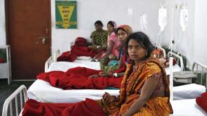 Women who’ve undergone sterilisation surgeries. In 2016-17, almost 81% of the Family Planning budget was spent on compensation to beneficiaries, and incentives to frontline workers and health care providers of terminal methods of family planning.(REUTERS) Women who’ve undergone sterilisation surgeries. In 2016-17, almost 81% of the Family Planning budget was spent on compensation to beneficiaries, and incentives to frontline workers and health care providers of terminal methods of family planning.(REUTERS)
