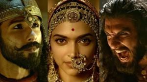 The three main stars of ‘Padmaavat’ — Shahid Kapur as Ratan Singh, Deepika Padukone as Padmavati, and Ranveer Singh as Alauddin Khilji