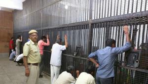 The numbers of prisoners housed in the jails, especially in the ones that are located in the plains are high, the RTI query has revealed.(HT File) The numbers of prisoners housed in the jails, especially in the ones that are located in the plains are high, the RTI query has revealed.(HT File)