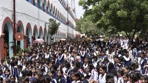 Less than a third of class 10 students in government schools who attempted the pre-board exams have passed.(Burhaan Kinu/HT PHOTO) Less than a third of class 10 students in government schools who attempted the pre-board exams have passed.(Burhaan Kinu/HT PHOTO)