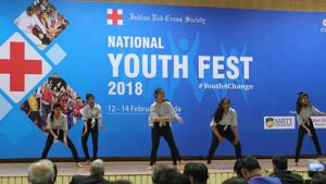 The event, which will end on February 14, saw the participation of over 400 Red Cross volunteers from across the country.(HT Photo) The event, which will end on February 14, saw the participation of over 400 Red Cross volunteers from across the country.(HT Photo)
