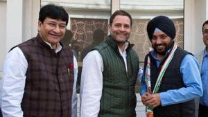 Arvinder Singh ‘Lovely’ with Congress president Rahul Gandhi(Photo: Sourced) Arvinder Singh ‘Lovely’ with Congress president Rahul Gandhi(Photo: Sourced)