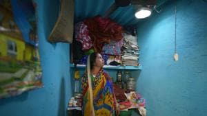 A micro solar dome installed inside a house at Lal bagh village, Azadpur(Sanchit Khanna/HT PHOTO) A micro solar dome installed inside a house at Lal bagh village, Azadpur(Sanchit Khanna/HT PHOTO)