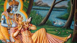 Radha is absent in the Bhagavata scripture, but is referred to as a special gopi in Jayadeva’s poetic composition Gita Govinda.(Shutterstock) Radha is absent in the Bhagavata scripture, but is referred to as a special gopi in Jayadeva’s poetic composition Gita Govinda.(Shutterstock)