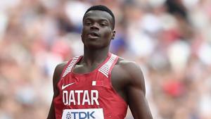 Abdalelah Haroun of Qatar (in pic -- file image) was the first to get disqualified as a false start while file others were disqualified for running in the wrong lanes during the men’s 400m heats at the IAAF World Indoor Athletics Championships in Birmingham on Friday.(Getty Images for IAAF) Abdalelah Haroun of Qatar (in pic -- file image) was the first to get disqualified as a false start while file others were disqualified for running in the wrong lanes during the men’s 400m heats at the IAAF World Indoor Athletics Championships in Birmingham on Friday.(Getty Images for IAAF)