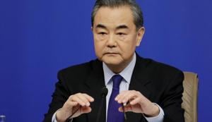 China's foreign minister Wang Yi attends a news conference during the ongoing National People's Congress (NPC), China's parliamentary body, in Beijing, on March 8, 2018.(REUTERS) China's foreign minister Wang Yi attends a news conference during the ongoing National People's Congress (NPC), China's parliamentary body, in Beijing, on March 8, 2018.(REUTERS)