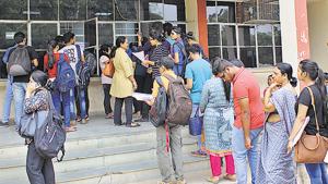 Delhi University has given ‘in principle’ approval to names of experts sent by Delhi government for constituting governing bodies (GB) in 28 colleges funded by it,(Anupam Prashant Minz/HT PHOTO)