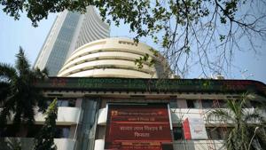 A live ticker shows 30 share index (Sensex) on the facade of the Bombay Stock Exchange (BSE) in Mumbai on February 1, 2018.(AFP) A live ticker shows 30 share index (Sensex) on the facade of the Bombay Stock Exchange (BSE) in Mumbai on February 1, 2018.(AFP)