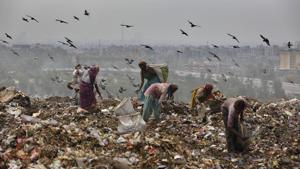 Of the 3,500 tonnes of waste collected from south Delhi everyday, the civic agency dumped around 1,200 tonnes at the Okhla landfill. The site was declared as exhausted way back in 2010. Of the 3,500 tonnes of waste collected from south Delhi everyday, the civic agency dumped around 1,200 tonnes at the Okhla landfill. The site was declared as exhausted way back in 2010.