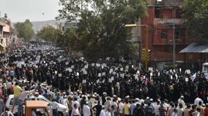 Thousands of women led by the women's wing of the All India Muslim Personal Law Board protest in Jaipur against the triple talaq bill which they say is anti-Sharia and anti-women.(HT FIle Photo) Thousands of women led by the women's wing of the All India Muslim Personal Law Board protest in Jaipur against the triple talaq bill which they say is anti-Sharia and anti-women.(HT FIle Photo)