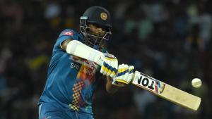 Sri Lankan cricketer Thisara Perera plays a shot during the fourth Twenty20 (T20) international between India and Sri Lanka for the tri-nation Nidahas Trophy at The R. Premadasa Stadium in Colombo on March 12, 2018.(AFP) Sri Lankan cricketer Thisara Perera plays a shot during the fourth Twenty20 (T20) international between India and Sri Lanka for the tri-nation Nidahas Trophy at The R. Premadasa Stadium in Colombo on March 12, 2018.(AFP)