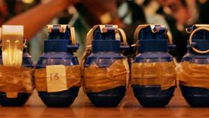 The grenade was discovered by residents of the area in a mound of mud inside the garden.(HT REPRESENTATIVE PHOTO) The grenade was discovered by residents of the area in a mound of mud inside the garden.(HT REPRESENTATIVE PHOTO)