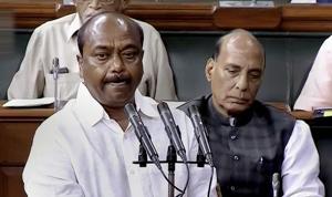 Araria MP Sarfaraz Alam taking oath as Lok Sabha member in New Delhi on Friday.(PTI photo) Araria MP Sarfaraz Alam taking oath as Lok Sabha member in New Delhi on Friday.(PTI photo)