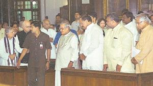 Inside the Parliament on August 18, 2003.(Arvind Yadav/HT Archive) Inside the Parliament on August 18, 2003.(Arvind Yadav/HT Archive)