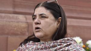 Maneka Gandhi on the first day of Parliament budget session in New Delhi.(Sonu Mehta/HT File Photo) Maneka Gandhi on the first day of Parliament budget session in New Delhi.(Sonu Mehta/HT File Photo)