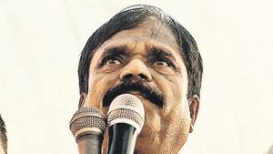 Jiva Pandu Gavit, CPI(M) MLA, leader of kisan long march(Pratik Chorge/HT PHOTO) Jiva Pandu Gavit, CPI(M) MLA, leader of kisan long march(Pratik Chorge/HT PHOTO)