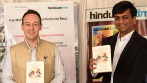 Joshua Pollock and Harshal Jawale unveil the ‘The Heartfulness way’ at TSL consulting in Model Colony on Tuesday.(HT PHOTO) Joshua Pollock and Harshal Jawale unveil the ‘The Heartfulness way’ at TSL consulting in Model Colony on Tuesday.(HT PHOTO)