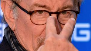 US director Steven Spielberg gestures as he poses during a photocall ahead of the premiere of his last movie Ready Player One.(AFP) US director Steven Spielberg gestures as he poses during a photocall ahead of the premiere of his last movie Ready Player One.(AFP)