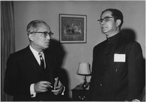 Former United Nations Secretary General U Thant with the then India's Permanent Representative to the UN Gopalaswami Parthasarathi, New York(PIB) Former United Nations Secretary General U Thant with the then India's Permanent Representative to the UN Gopalaswami Parthasarathi, New York(PIB)