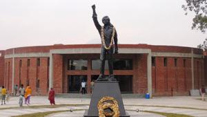 The newly-built museum of Bhagat Singh at his ancestral village in Khatkar Kalan.(HT Photo) The newly-built museum of Bhagat Singh at his ancestral village in Khatkar Kalan.(HT Photo)