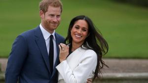 Meghan Markle’s engagement ring was designed by Prince Harry and features three diamonds.(AFP file photo) Meghan Markle’s engagement ring was designed by Prince Harry and features three diamonds.(AFP file photo)