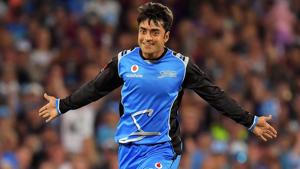 Afghanistan’s Rashid Khan is the fastest to complete 100 ODI wickets in only 44 games.(Getty Images) Afghanistan’s Rashid Khan is the fastest to complete 100 ODI wickets in only 44 games.(Getty Images)