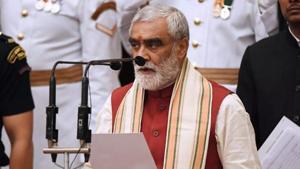 Ashwini Kumar Choubey’s son, Arjit Shashwat, was named in the FIR in connection with the rally organised to mark the new year as per Hindi calendar.(AFP File Photo) Ashwini Kumar Choubey’s son, Arjit Shashwat, was named in the FIR in connection with the rally organised to mark the new year as per Hindi calendar.(AFP File Photo)