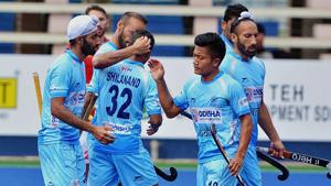 The Indian men’s national hockey team will face a stiff challenge from Australia at the Gold Coast Commonwealth Games 2018.(PTI) The Indian men’s national hockey team will face a stiff challenge from Australia at the Gold Coast Commonwealth Games 2018.(PTI)