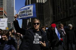 Sir Paul McCartney takes part in the March for Our Lives Rally near Central Park West in New York, March 24. Galvanized by a massacre at a Florida high school, hundreds of thousands of Americans are expected to take to the streets in cities across the United States on Saturday in the biggest protest for gun control in a generation.(AFP) Sir Paul McCartney takes part in the March for Our Lives Rally near Central Park West in New York, March 24. Galvanized by a massacre at a Florida high school, hundreds of thousands of Americans are expected to take to the streets in cities across the United States on Saturday in the biggest protest for gun control in a generation.(AFP)