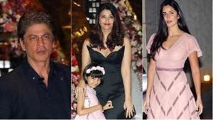 Akash Ambani and Shloka Mehta engagement party:Shah Rukh Khan, Katrina Kaif and Aishwarya Rai Bachchan were among those attended the Mukesh Ambani bash. Akash Ambani and Shloka Mehta engagement party:Shah Rukh Khan, Katrina Kaif and Aishwarya Rai Bachchan were among those attended the Mukesh Ambani bash.