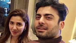 Mahira Khan and Fawad Khan had a mini Humsafar reunion.(TWitter)