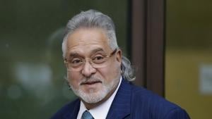 Vijay Mallya is wanted in India for an alleged case of money laundering against him, and also for Kingfisher Airlines’ default on loans worth nearly <span class='webrupee'>₹</span>9,000 crore.(AP Photo) Vijay Mallya is wanted in India for an alleged case of money laundering against him, and also for Kingfisher Airlines’ default on loans worth nearly <span class='webrupee'>₹</span>9,000 crore.(AP Photo)