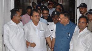 The Uttarakhand assembly passed an amendment bill to hike the lawmakers’ salaries and allowances by a voice vote on Monday.(HT Photo) The Uttarakhand assembly passed an amendment bill to hike the lawmakers’ salaries and allowances by a voice vote on Monday.(HT Photo)