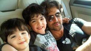 Hrithik Roshan wants his sons to follow the family’s fitness routine. Hrithik Roshan wants his sons to follow the family’s fitness routine.