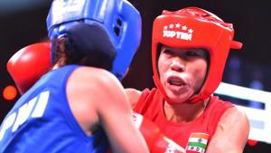 Mary Kom (R) will be leading the Indian boxing contingent at the Commonwealth Games 2018 in Gold Coast, Australia.(PTI) Mary Kom (R) will be leading the Indian boxing contingent at the Commonwealth Games 2018 in Gold Coast, Australia.(PTI)