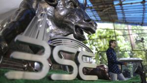 The S&P BSE Sensex entered its first correction in 15 months on Friday after the risk-off mood triggered by concerns over trade skirmishes dented sentiment already weakened by a bank fraud, widening fiscal deficit and the prospects of higher interest rates.(Dhiraj Singh/Bloomberg) The S&P BSE Sensex entered its first correction in 15 months on Friday after the risk-off mood triggered by concerns over trade skirmishes dented sentiment already weakened by a bank fraud, widening fiscal deficit and the prospects of higher interest rates.(Dhiraj Singh/Bloomberg)