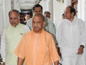 Chief minister Yogi Adititanath’s loaded remark about socialism as an ideology caused an uproar in the Vidhan Parishad.(Subhankar Chakraborty/HT Photo) Chief minister Yogi Adititanath’s loaded remark about socialism as an ideology caused an uproar in the Vidhan Parishad.(Subhankar Chakraborty/HT Photo)