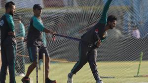 Pakistani cricketers train ahead of the first Twenty20 International against West Indies in Karachi.(AFP) Pakistani cricketers train ahead of the first Twenty20 International against West Indies in Karachi.(AFP)