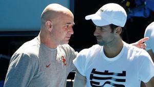 Serbian tennis player Novak Djokovic split with coach Andre Agassi on Saturday.(Reuters) Serbian tennis player Novak Djokovic split with coach Andre Agassi on Saturday.(Reuters)
