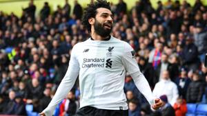 Mohamed Salah scored his 29th goal of a hugely impressive debut season in England, his 84th-minute finish completing Liverpool’s turnaround at Selhurst Park vs Crystal Palace and taking them to second in the Premier League.(REUTERS) Mohamed Salah scored his 29th goal of a hugely impressive debut season in England, his 84th-minute finish completing Liverpool’s turnaround at Selhurst Park vs Crystal Palace and taking them to second in the Premier League.(REUTERS)