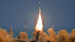 ISRO's GSLV-F08 carrying GSAT-6A communication satellite blasts off into orbit from Satish Dhawan Space Centre, in Sriharikota on Thursday.(PTI) ISRO's GSLV-F08 carrying GSAT-6A communication satellite blasts off into orbit from Satish Dhawan Space Centre, in Sriharikota on Thursday.(PTI)