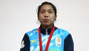 Saikhom Mirabai Chanu clinched the silver medal in the Women's 48kg Weightlifting during the 2014 Commonwealth Games in Glasgow.(Getty Images) Saikhom Mirabai Chanu clinched the silver medal in the Women's 48kg Weightlifting during the 2014 Commonwealth Games in Glasgow.(Getty Images)