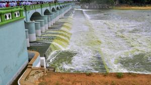 Cauvery river flows into Kallanai Dam in Tiruchirapalli district of Tamil Nadu.(PTI File Photo) Cauvery river flows into Kallanai Dam in Tiruchirapalli district of Tamil Nadu.(PTI File Photo)