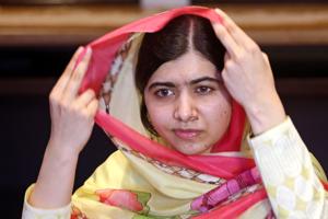 Nobel laureate Malala Yousafzai adjusts her scarf during an interview in Islamabad on March 30, 2018.(Reuters) Nobel laureate Malala Yousafzai adjusts her scarf during an interview in Islamabad on March 30, 2018.(Reuters)