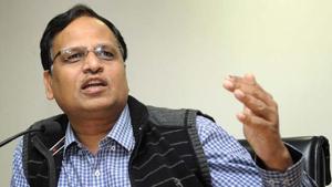 File photo of Delhi health and power minister Satyendar Jain.(HT Photo) File photo of Delhi health and power minister Satyendar Jain.(HT Photo)
